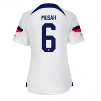 Förenta staterna Yunus Musah #6 Hemmatröja Kvinnor VM 2022 Korta ärmar